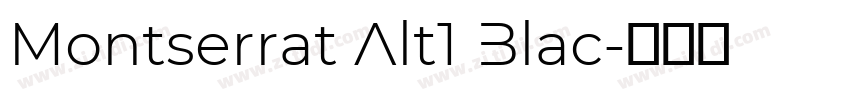 Montserrat Alt1 Blac字体转换